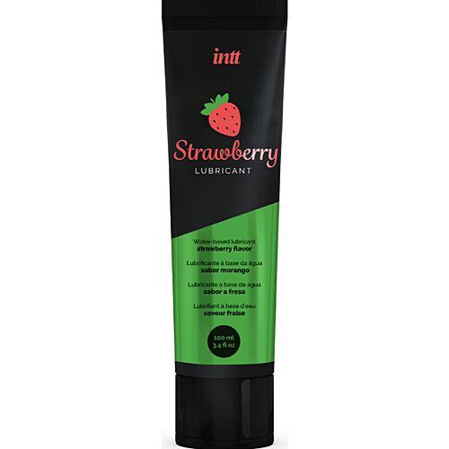 Glidemiddel INTT LUBRICANTS Vannbasert Jordbærsmak 100 ml
