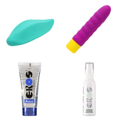 Nybegynnersett for første vibrator med to leketøy fra ROMP