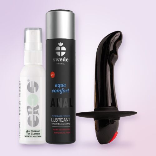 Prostatasett for nybegynnere: vibrator med bred base – stemningsbilde (KI-generert bilde)