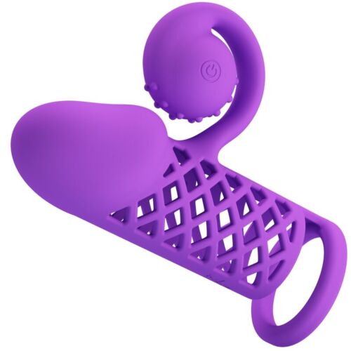 Penis Sleeve ROMANCE HARDEN PURPLE MED FORLENGELSE