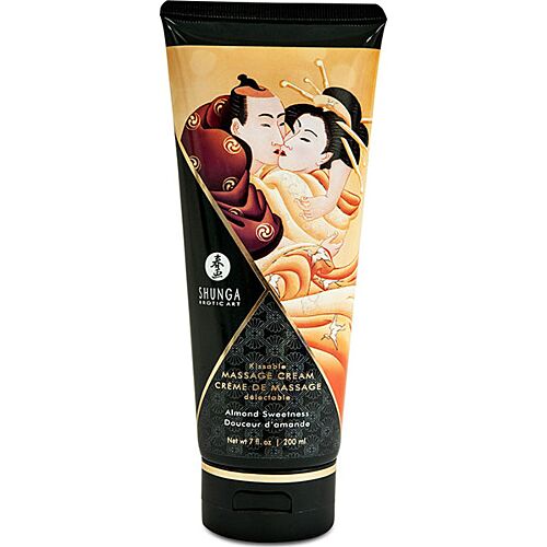 Massasje krem SHUNGA Sweet Almond 200 ml med naturlige ingredienser