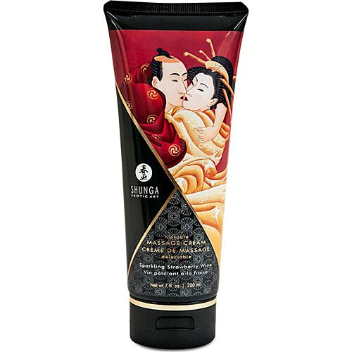 Massasje krem SHUNGA Strawberry and Cava 200 ml