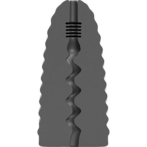 Masturbator ALL BLACK Loop Model 1 med zigzag-mønster