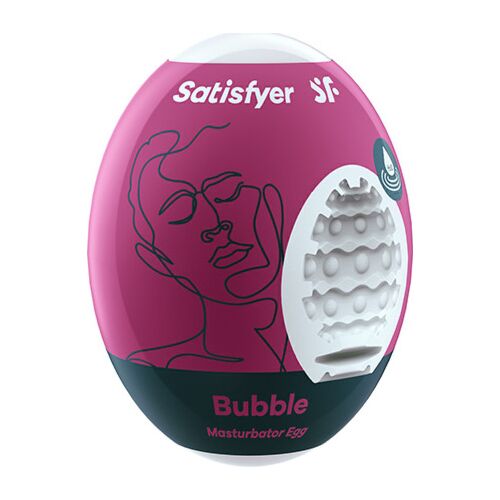 Masturbator SATISFYER EGGS BUBBLE med Hydro-Active materiale