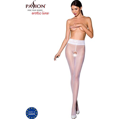 Tights PASSION WOMAN GARTER & STOCK med åpning