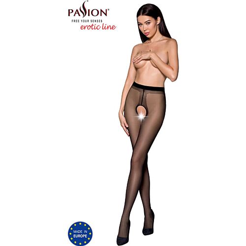 Tights PASSION WOMAN GARTER & STOCK med åpning