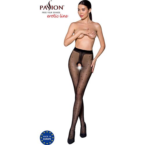 Tights Passion Woman Garter & Stock med åpning