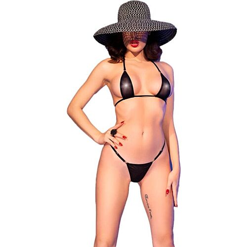 Micro bikini Chilirose CR 4840 med glitrende detaljer