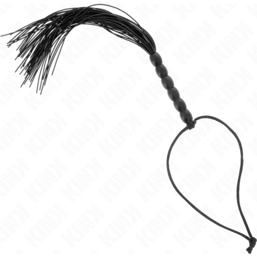 BDSM pisk KINK MINI SILICONE WHIP MED 6 PERLER