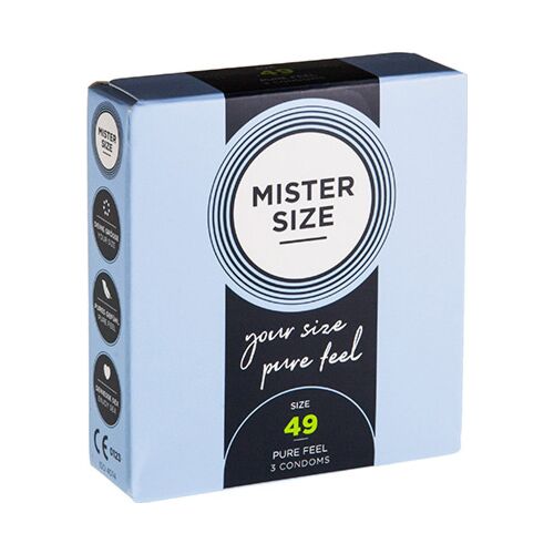 Kondom MISTER SIZE 49 mm for sensitivitet