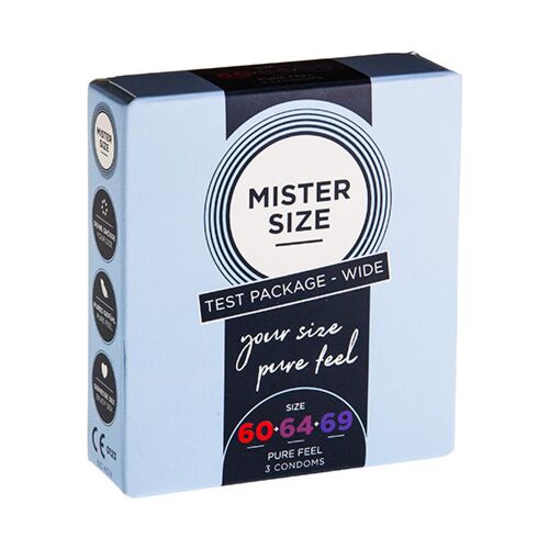 Kondomer Mister Size 60,64,69 - 3 pakke