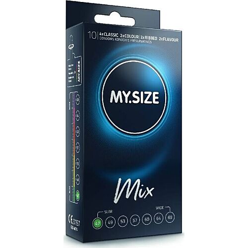 Kondom MY SIZE MIX 47 MM - 10 enheter