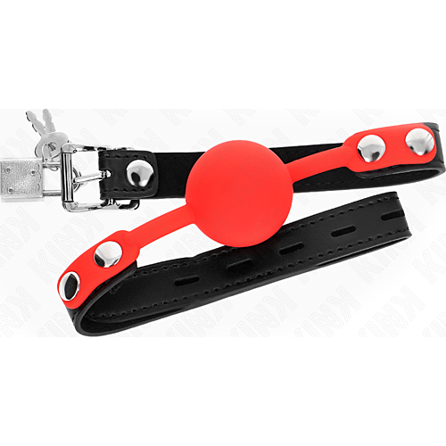 Gag KINK COLLAR & GAG 4 CM med lås