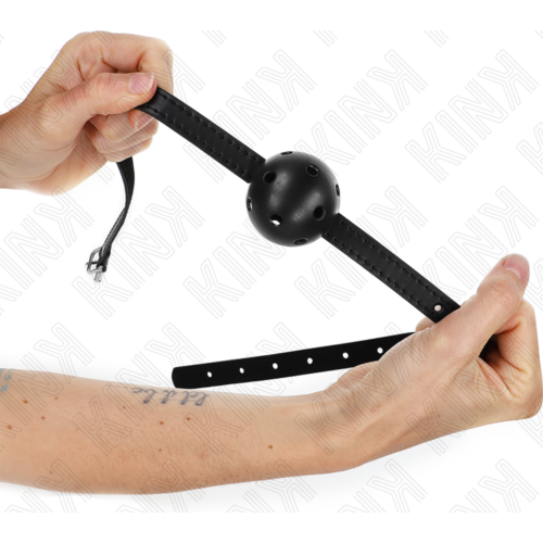 Gag KINK COLLAR & GAG Simplicity Black 4.5 CM