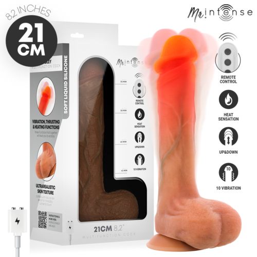 MR INTENSE Bradley vibrator med varmeeffekt og fjernkontroll