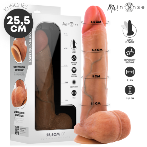 Dildo MR. INTENSE Gary XL 25,5 cm med testikler
