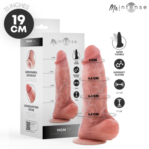 Dildo MR. INTENSE Small Spencer 19 cm med testikler