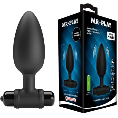 Anal Plug MR PLAY Super Power med vibrasjon