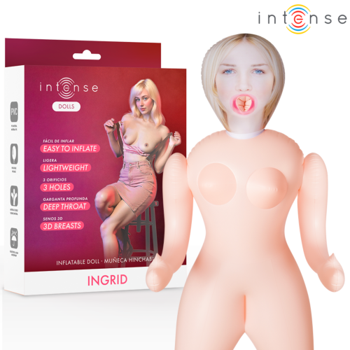 Hinflatable dukke INTENSE BODIES & MASTURBATORS Ingrid med tre åpninger