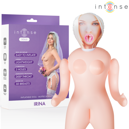 Hinchbar Dukke INTENSE IRINA med Tre Åpninger