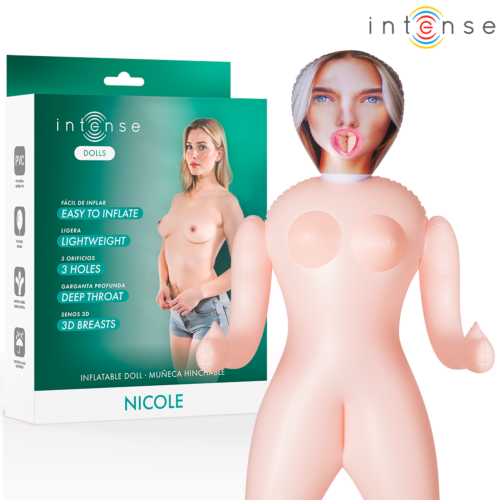 Hinchbar dukke INTENSE BODIES & MASTURBATORS NICOLE med tre åpninger