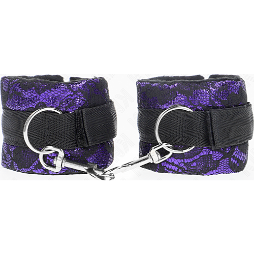 Håndjern KINK WRIST RESTRAINT Lilla/Svart
