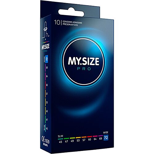 Kondom MY SIZE PRO 72 MM for optimal passform