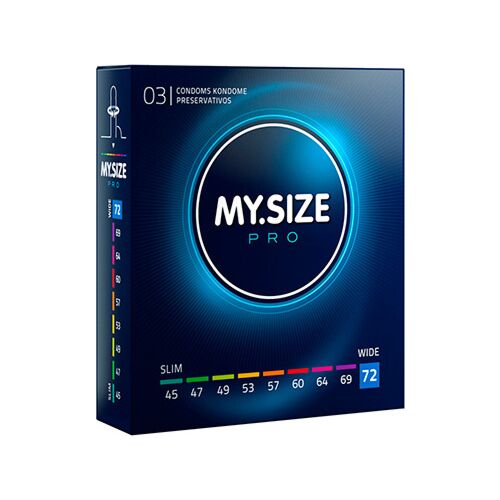 Preservativo MY SIZE PRO 72 MM - 3 enheter