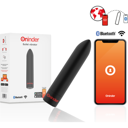 Vibratoren ONINDER Berlin Bullet med app-kontroll