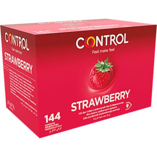 Preservativer Control Adapta med jordbærduft