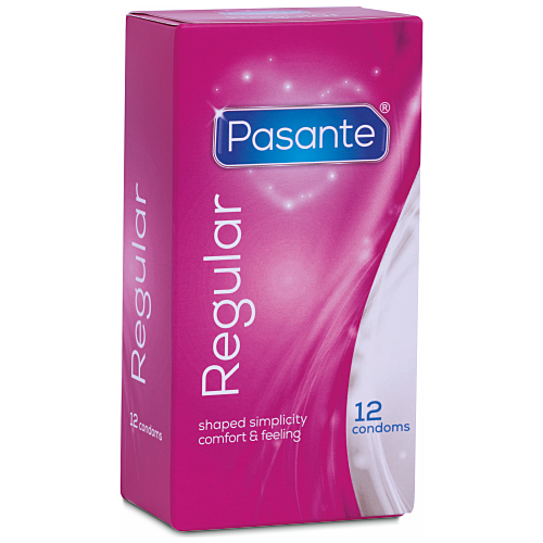 Kondom Pasante Regular 12-pack med naturlig følelse