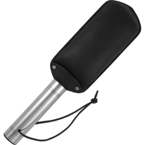 BDSM Utstyr METAL HARD Paddle i Lær og Metall