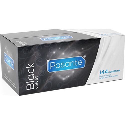 Kondom PASANTE Black Velvet | 144 enheter