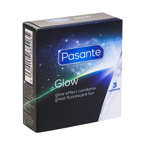 Preservativer Pasante Glow in the Dark 3 enheter