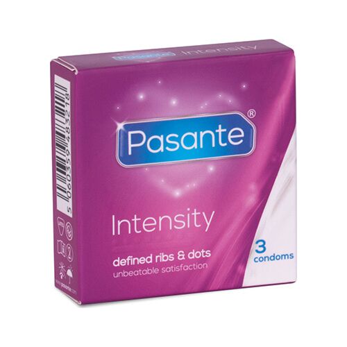 Kondom Pasante Ribs & Dots Intensity 3 enheter