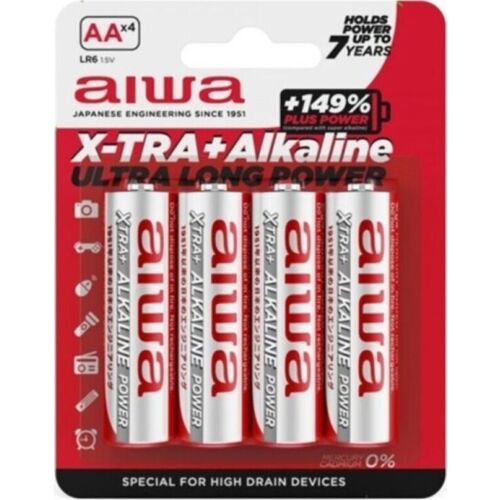 Alkaline Batterier AIWA LR6 Blister 4-pakning