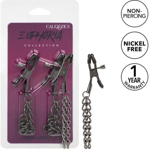 Pezonklips CALEXOTICS EUPHORIA CHAIN 14.5 CM med kjede