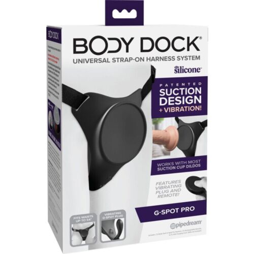 Arnés PIPEDREAMS Body Dock G-Spot Pro med vibrasjon