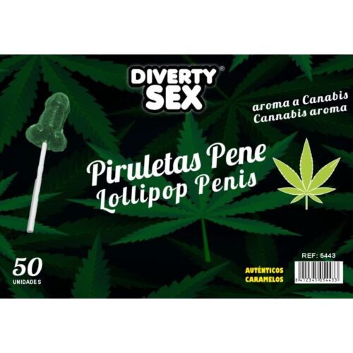 Penis Lollipops DIABLO GOLOSO med marijuana-aroma