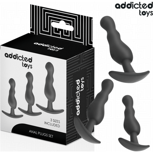 Analplugg Set 3 Stykker Addicted Toys - Ergonomisk design