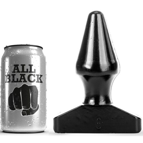 Anal Plug ALL BLACK 15,5 CM med konformet design