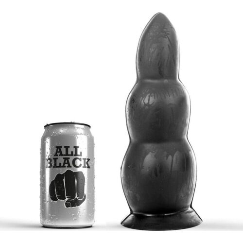 BDSM Anal Plug ALL BLACK 23 CM med økende tykkelse