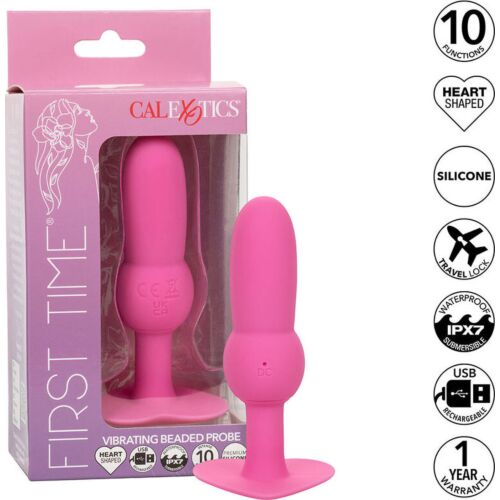 Anal Vibrator CALEXOTICS First Time med 10 vibrasjonsfunksjoner