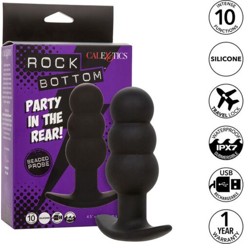 Plugg CALEXOTICS Rock Bottom Beaded med 10 vibrasjoner