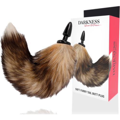 BDSM Anal Plug DARKNESS NATURAL TAIL 10 CM