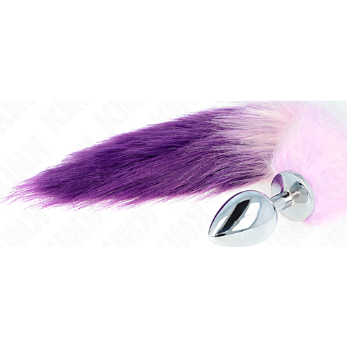 Anal Plug KINK PLEASURE PLUGS Størrelse L med syntetisk hale