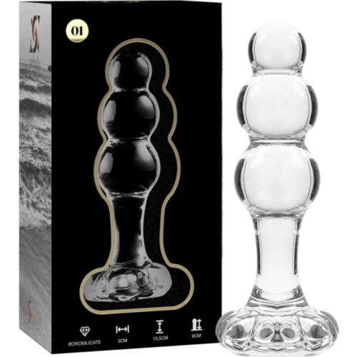 Anal Plug NEBULA SERIES BY IBIZA Model 1 i Borosilikatglass
