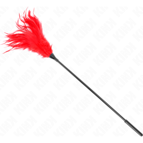 Tickler KINK IMPACT & TOUCH MULTIPLE RED TICKLE FEATHERS 45 CM