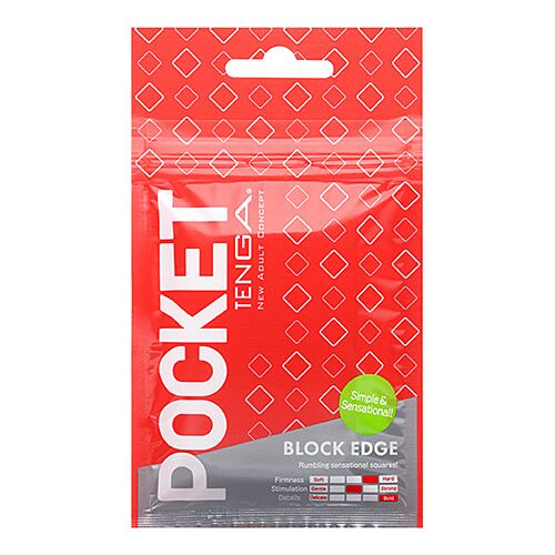 Masturbator Tenga Pocket Block Edge med kompakt design