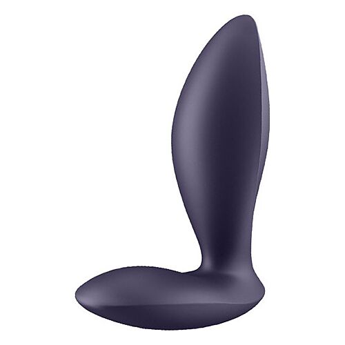 BDSM Anal Plug SATISFYER POWER PLUG med dype vibrasjoner